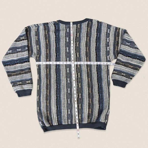 Vintage 90s Grandpa Sweater Coogiesque | grade A jeans | 1 XL TALL - Picture 3 of 4